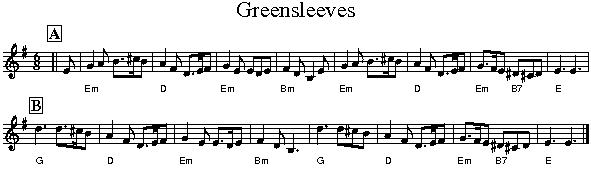 Greensleeves Greensleeves